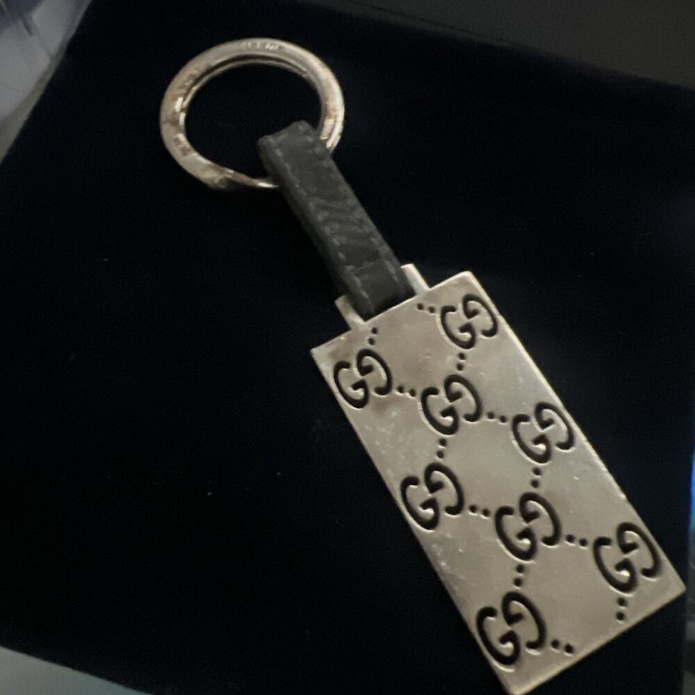 Gucci Double Sided Keychain Silver